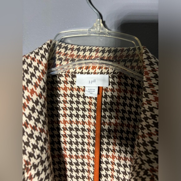 J.Jill Sonoma Houndstooth Duster Women’s Size XS - Picture 4 of 5